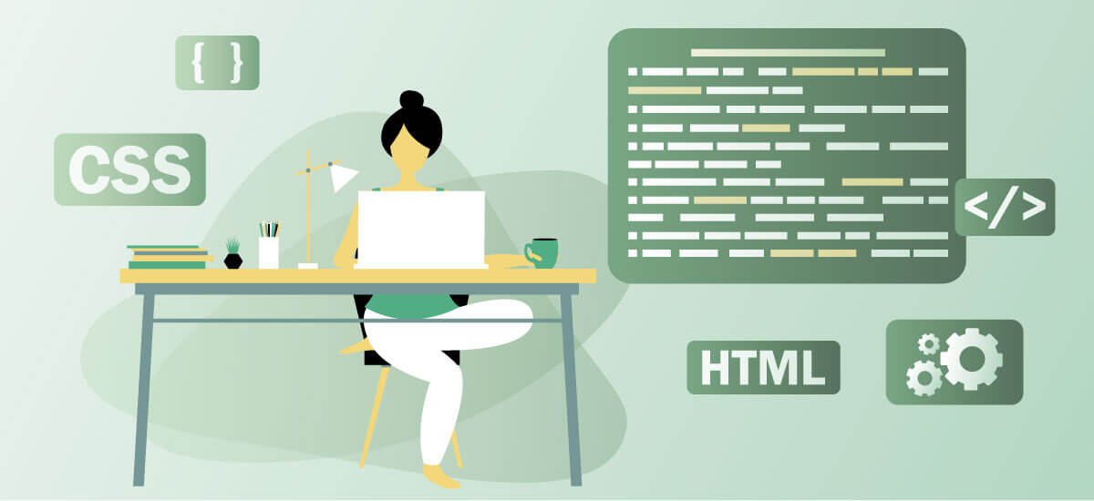 ①コーディングについて知る。デスクに座りつつHTML／CSSを独学している人